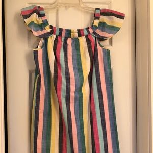 J Crew off the shoulder stripe dress (NWOT)